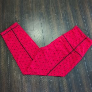 Victoria Secret Sport red Spiderman leggings size small